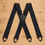 Suspenders Elastic Adjustable X-Back or Y-Back Metal Clips