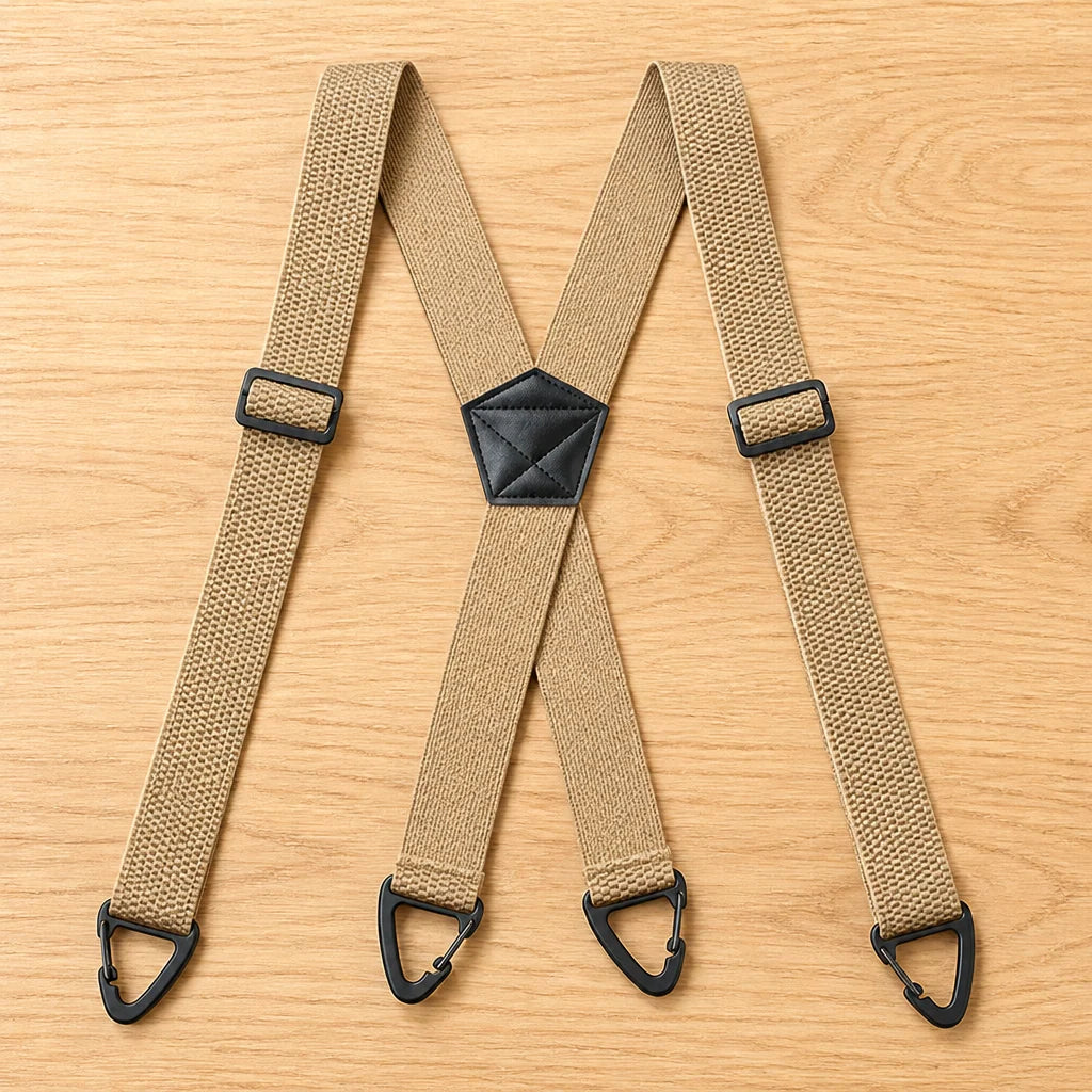 Suspenders Elastic Adjustable X-Back or Y-Back Metal Clips