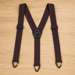 Suspenders Elastic Adjustable X-Back or Y-Back Metal Clips