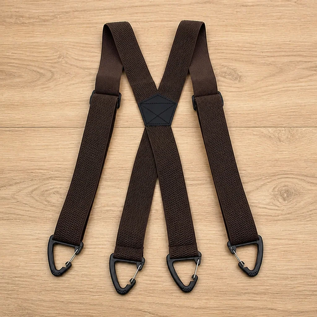 Suspenders Elastic Adjustable X-Back or Y-Back Metal Clips