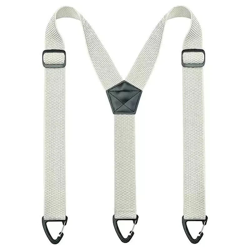 Suspenders Wide Elastic Adjustable Clip Fasteners