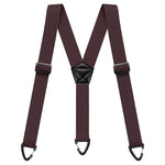 Suspenders Wide Elastic Adjustable Clip Fasteners