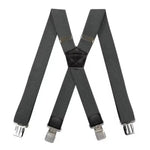 Suspenders X-Back Adjustable Elastic Four Metal Clips
