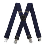 Suspenders X-Back Adjustable Elastic Four Metal Clips