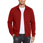 Sweatshirt Jacket Cotton Full-Zip Breathable Comfort