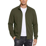Sweatshirt Jacket Cotton Full-Zip Breathable Comfort
