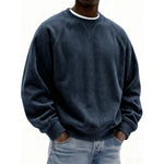 Sweatshirt Textured Corduroy Patchwork Design
