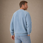 Sweatshirt Textured Corduroy Patchwork Design