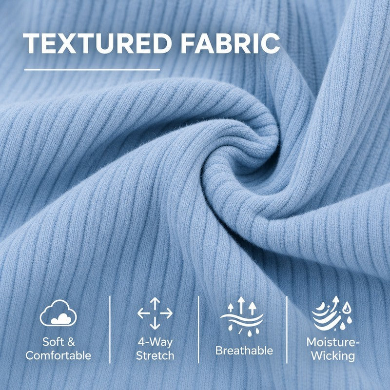 Sweatshirt Textured Corduroy Patchwork Design