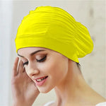 Swim Cap Turban Twist Stretch Fit Quick Dry
