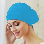 Swim Cap Turban Twist Stretch Fit Quick Dry