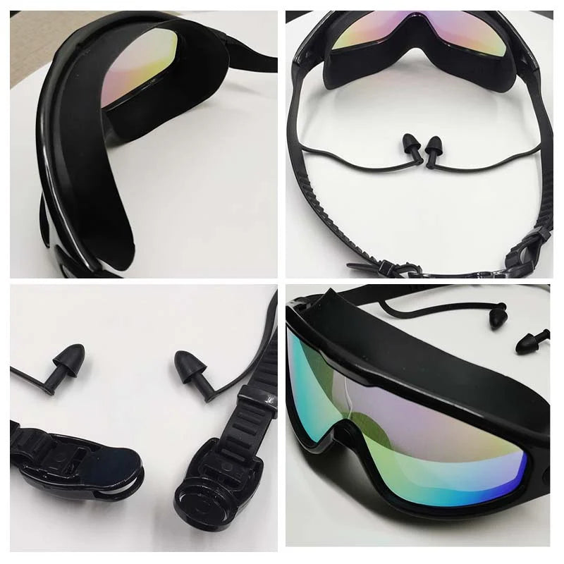 Swim Goggles Anti-Fog 180 Degree Wide View Silicone Seal
