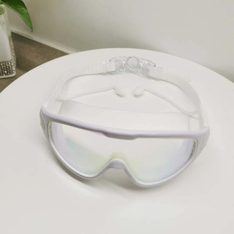 Swim Goggles Anti-Fog 180 Degree Wide View Silicone Seal