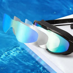 Swimming Goggles Anti-Fog 180° Wide View Adjustable Strap
