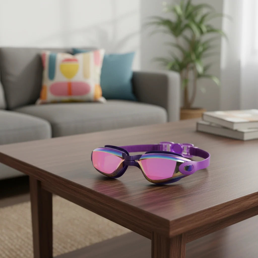 Swimming Goggles Anti-Fog UV Protection Adjustable Strap