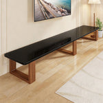 TV Media Console Low-Profile Open-Leg Design