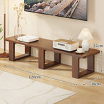 TV Media Console Low-Profile Open-Leg Design