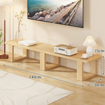 TV Media Console Low-Profile Open-Leg Design