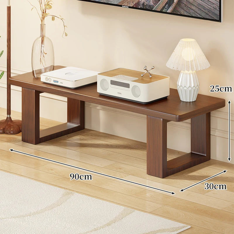 TV Media Console Low-Profile Open-Leg Design