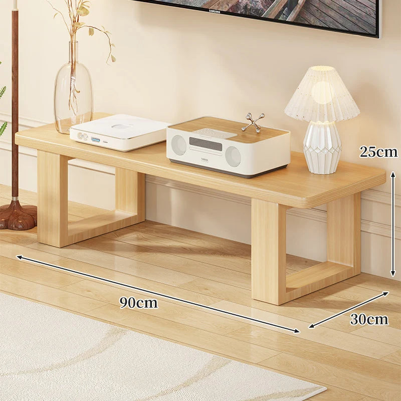 TV Media Console Low-Profile Open-Leg Design