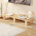 TV Media Console Low-Profile Open-Leg Design