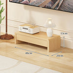 TV Media Console Low-Profile Open-Leg Design