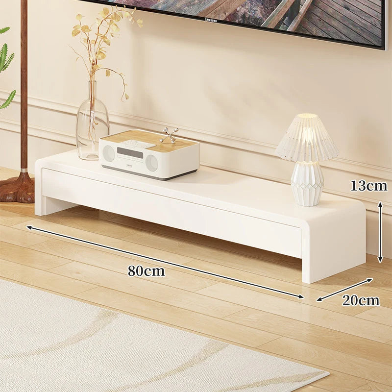 TV Media Console Low-Profile Open-Leg Design