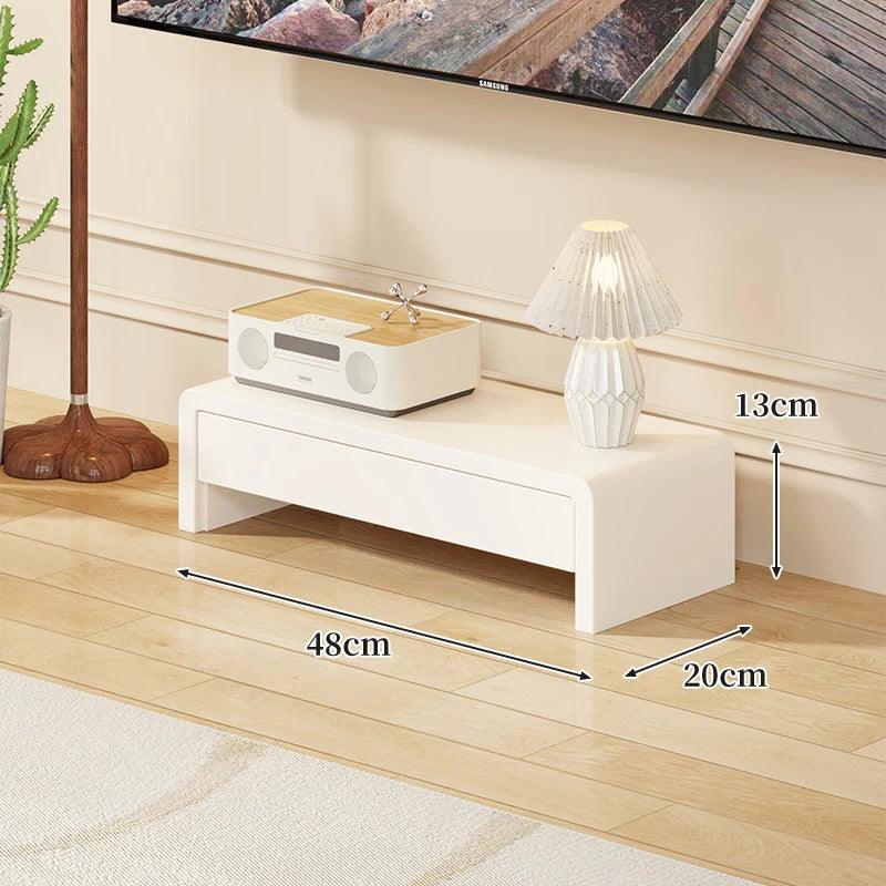 TV Media Console Low-Profile Open-Leg Design