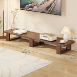 TV Media Console Low-Profile Open Rectangular Legs