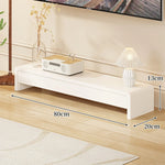 TV Media Console Low-Profile Open Rectangular Legs