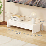 TV Media Console Low-Profile Open Rectangular Legs