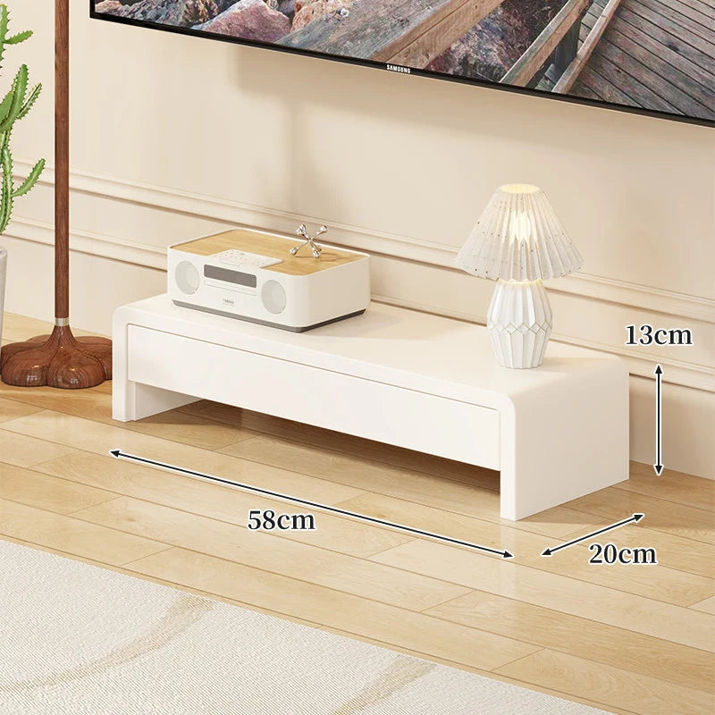 TV Media Console Low-Profile Open Rectangular Legs