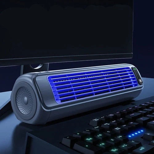 Table Fan USB Rechargeable Oscillating Touch Controls