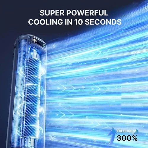 Table Fan USB Rechargeable Oscillating Touch Controls