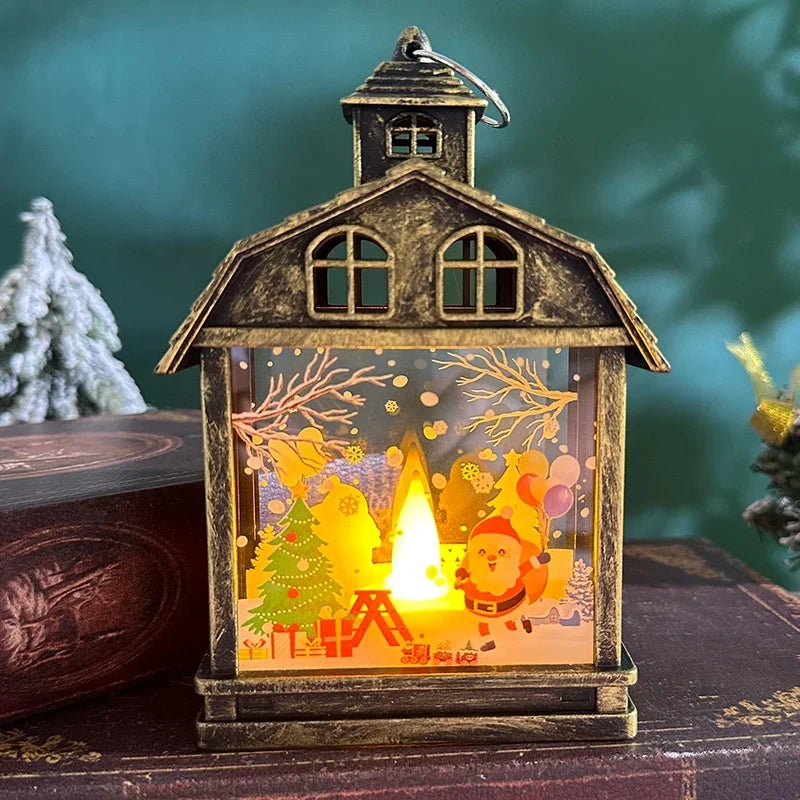 Table Lamp Animated Winter Scene Integrated Warm LED