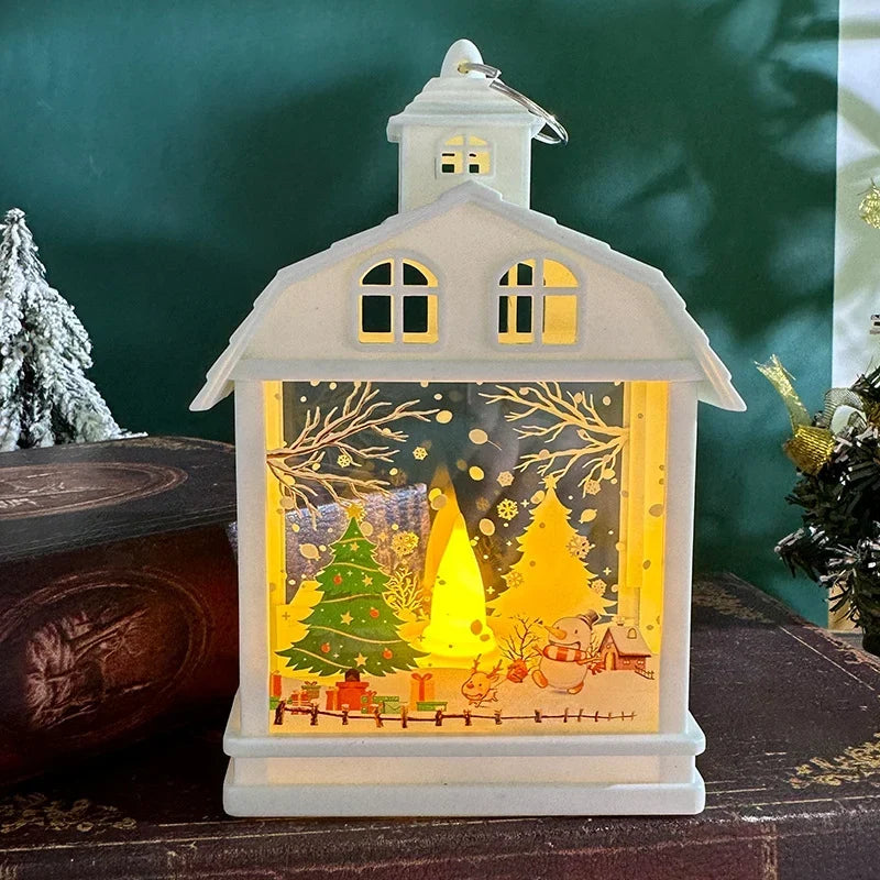 Table Lamp Animated Winter Scene Integrated Warm LED