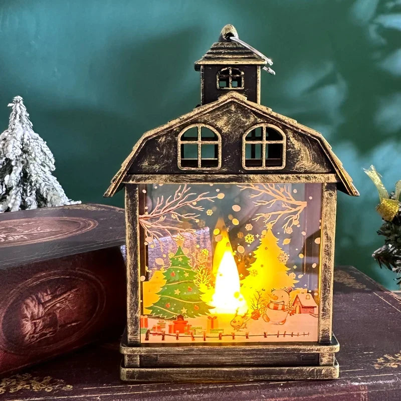 Table Lamp Animated Winter Scene Integrated Warm LED