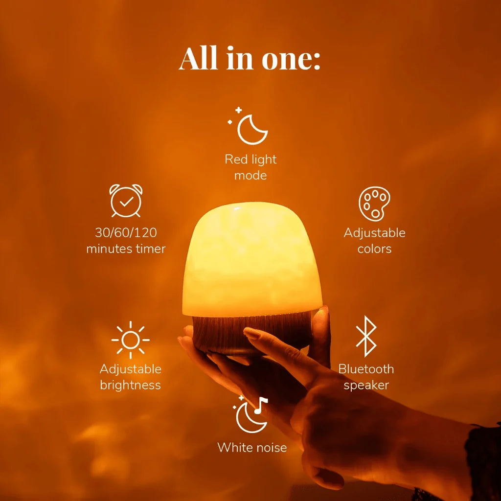 Table Lamp Bluetooth Speaker 16 Color Modes Remote Control