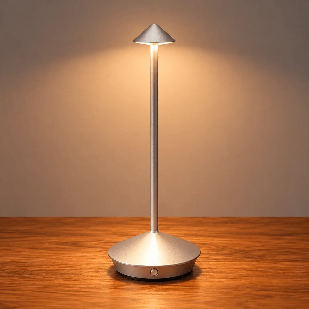 Table Lamp Cordless Rechargeable Touch Dimming Mushroom Design