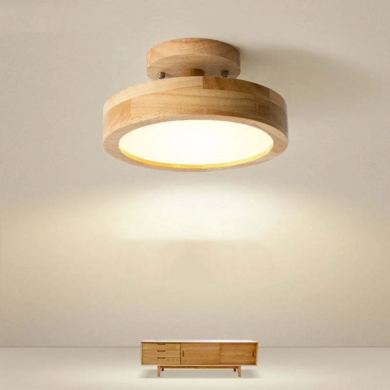 Table Lamp Dimmable LED Wood & Acrylic