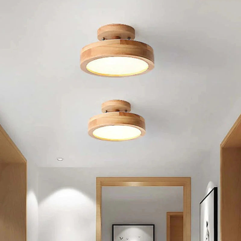 Table Lamp Dimmable LED Wood & Acrylic