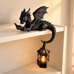 Table Lamp Dragon Resin Gothic Lantern Warm Glow
