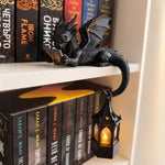 Table Lamp Dragon Resin Gothic Lantern Warm Glow