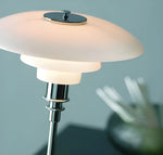 Table Lamp Glass Shade Dimmable Warm Glow