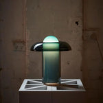 Table Lamp Glass Shade Modern Design