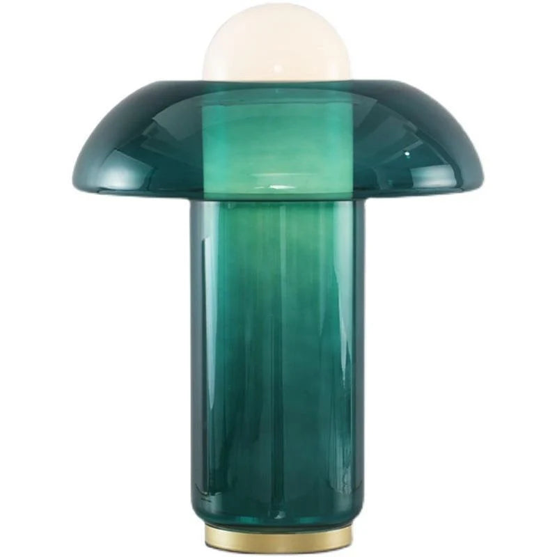 Table Lamp Glass Shade Modern Design