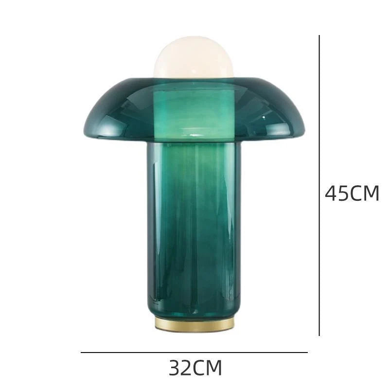 Table Lamp Glass Shade Modern Design