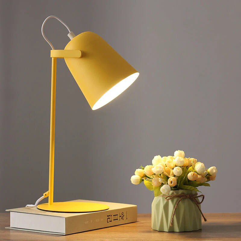 Table Lamp Iron Bucket Design E27 Socket 35 cm Tall