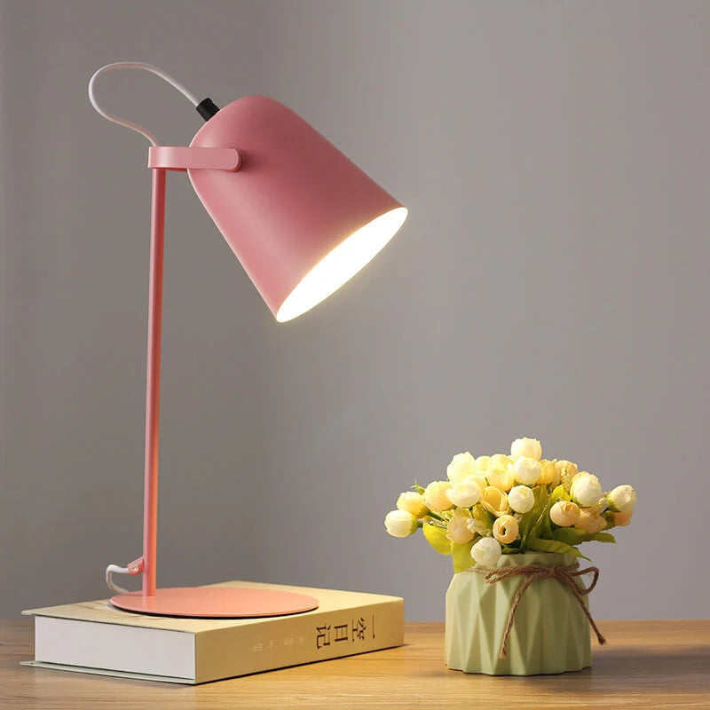 Table Lamp Iron Bucket Design E27 Socket 35 cm Tall