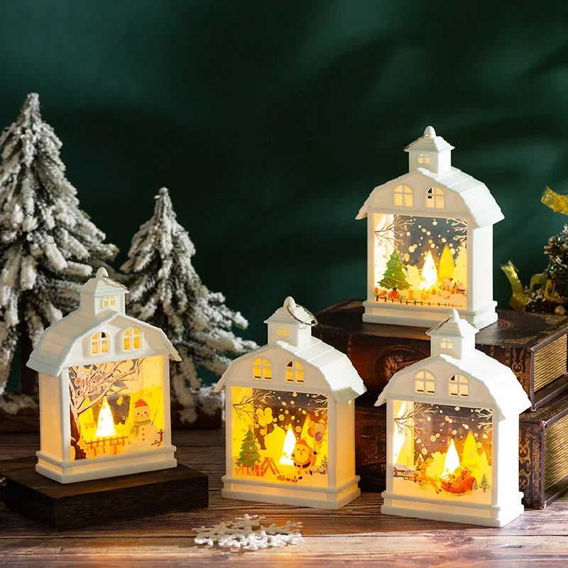 Table Lamp Moving Figures Integrated Warm White LED